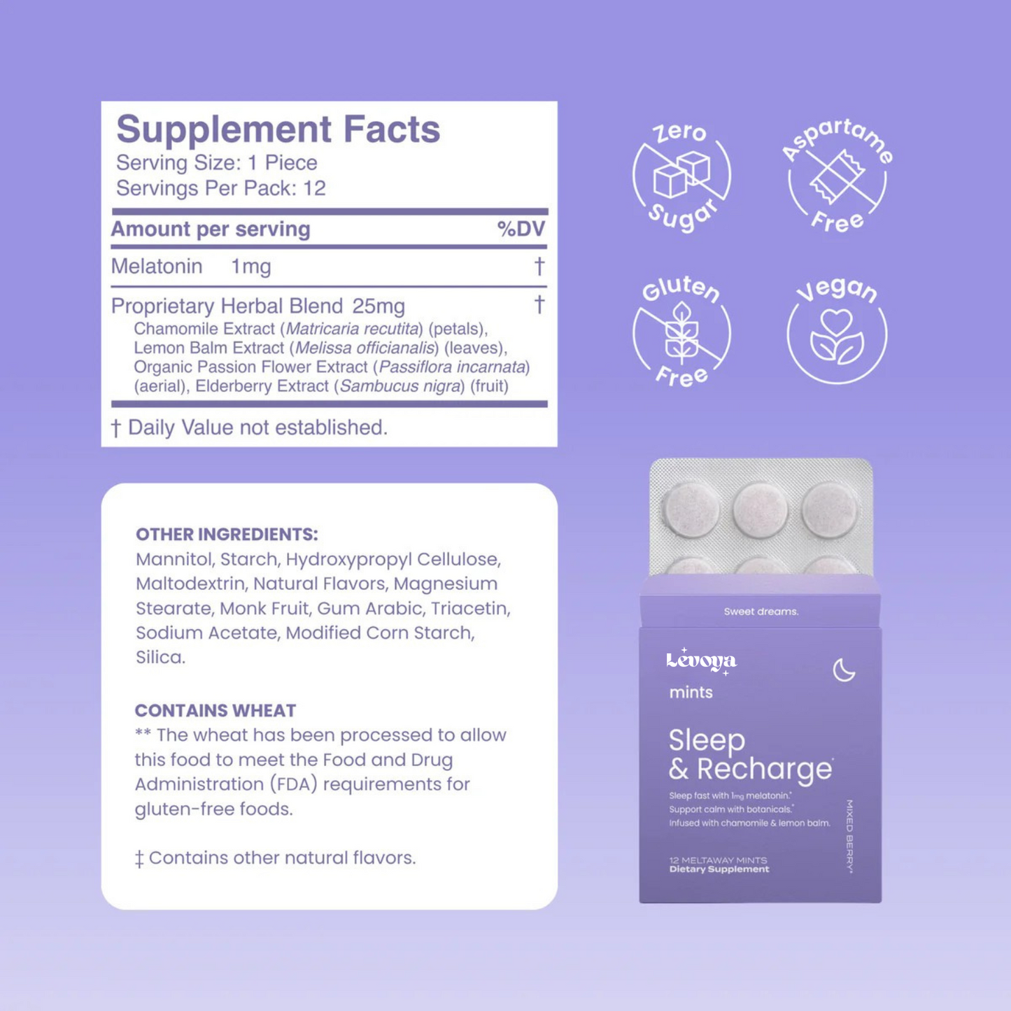 LEVOYA - Sleep & Recharge Mints