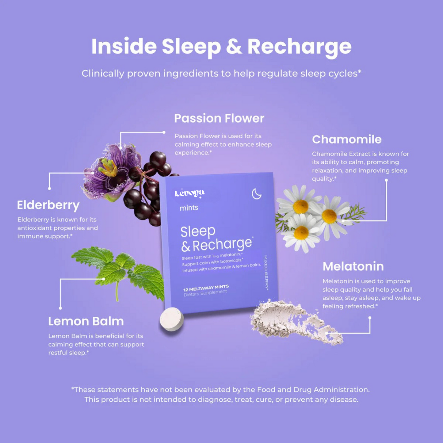 LEVOYA - Sleep & Recharge Mints
