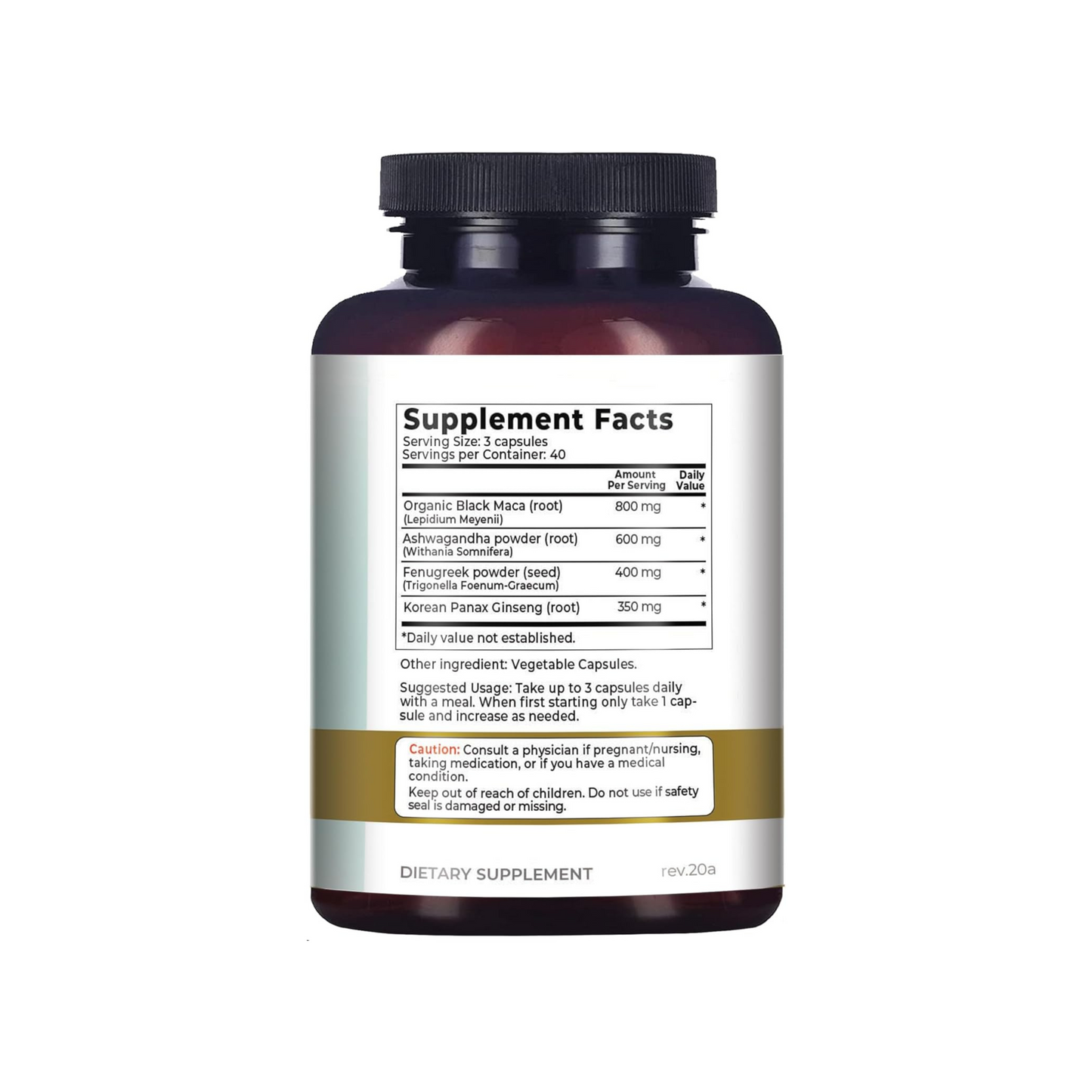 Levoya™ Organic Black Maca Root