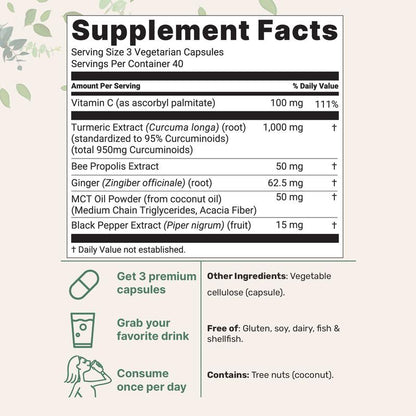 Levoya™ Turmeric Curcumin Capsules