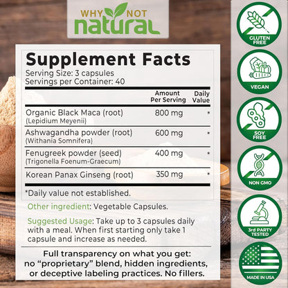 Levoya™ Organic Black Maca Root