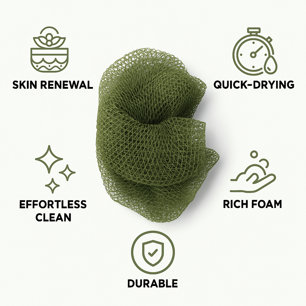 Levoya™ African Exfoliating Net Sponge